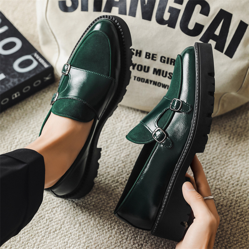 Slip-on Men's Thick Bottom Heighten Casual Shoes foto 3