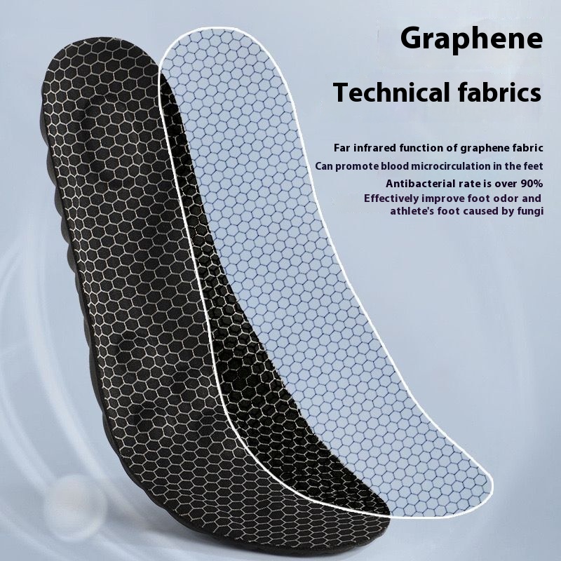 Antibacterial Deodorant Massage Sports Graphene Insole foto 4