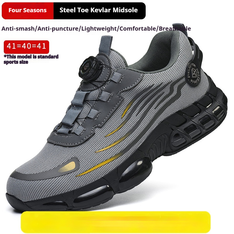 Men's Safety Shoes With Knobs To Prevent Smashing And Shoelace Punctures foto 4