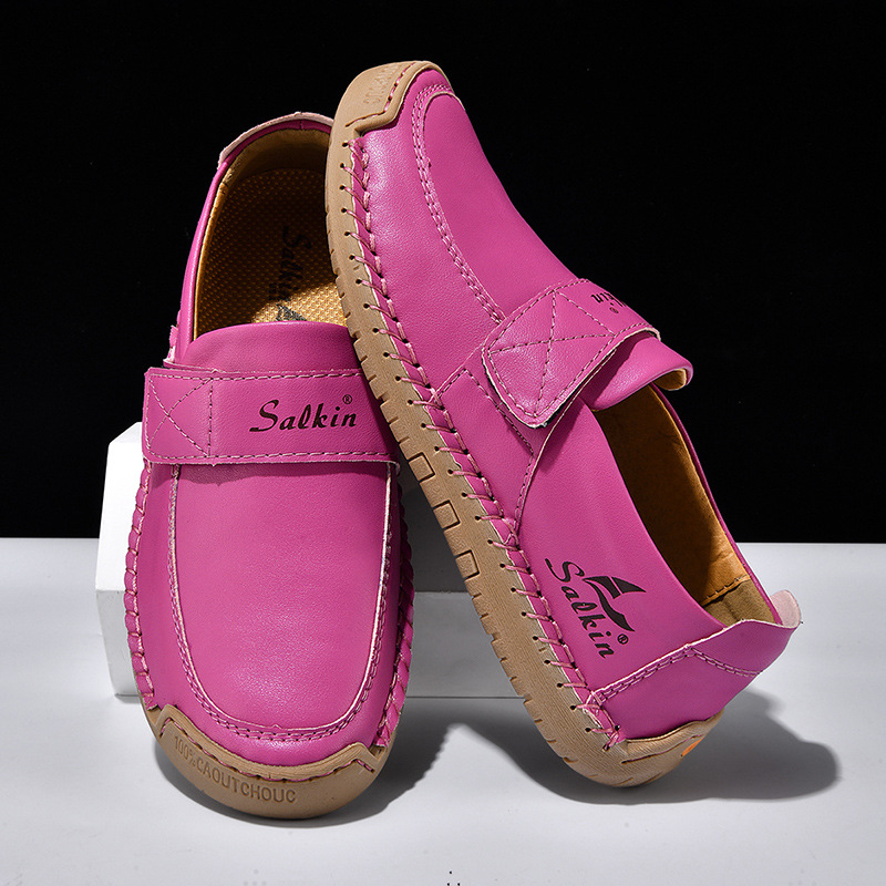 Autumn Leisure Hand-stitched Leather Shoes foto 4