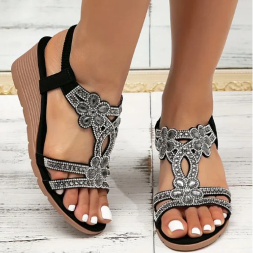 Bohemian-style Thick-soled Wedge Sandals