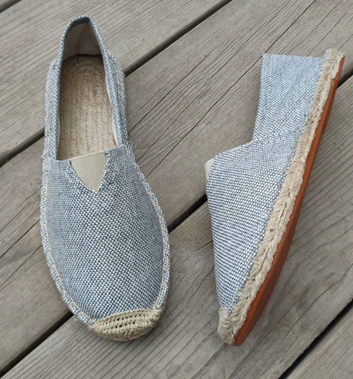 Fashionable Breathable Canvas Shoes Summer Linen Men foto 5
