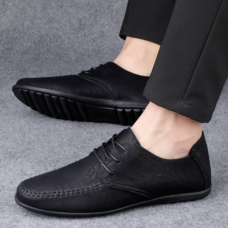Men's Business Casual Breathable Leather Shoes foto 2