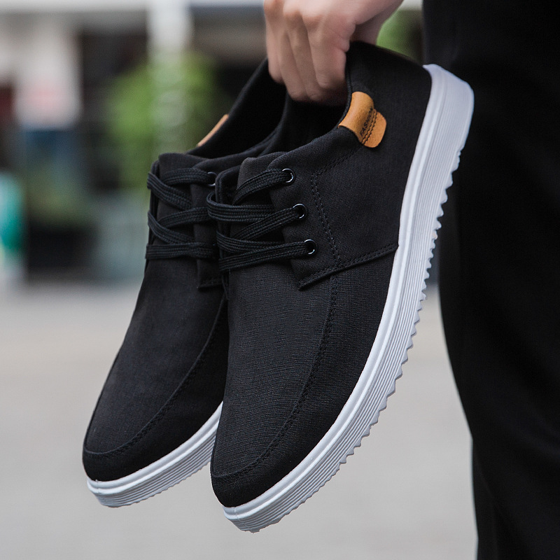 Men's Shoes Breathable Canvas Shoes Korean Style Trendy foto 3