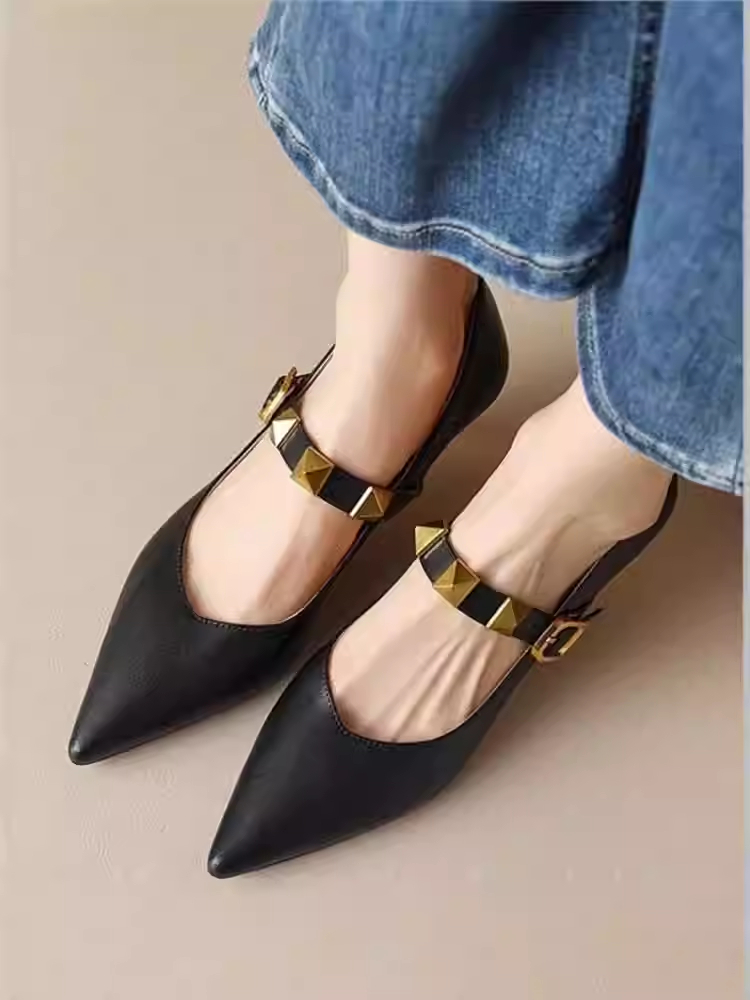 Pointed-toe Stiletto Heels With Studs foto 3