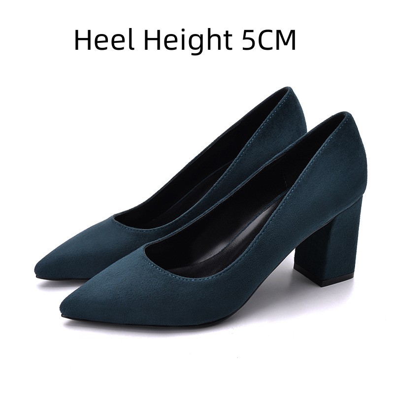 Comfortable All-matching Low-cut High Heels Women foto 5