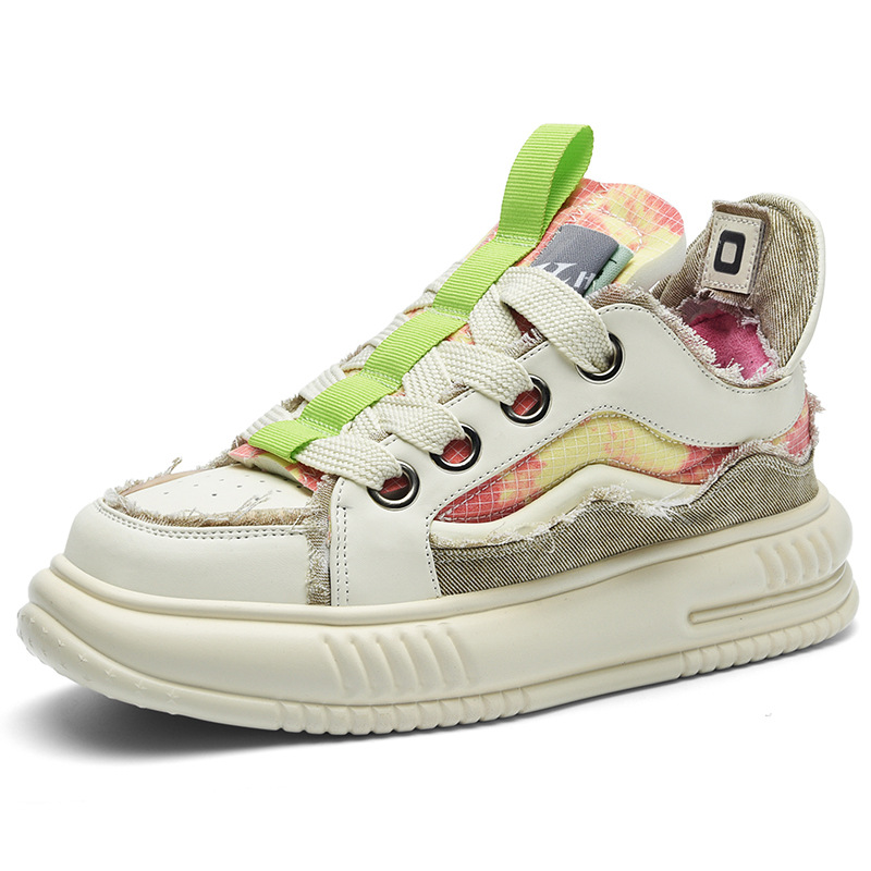 Four Seasons Fashion Niche Lace Up Increased Platform Shoes foto 3