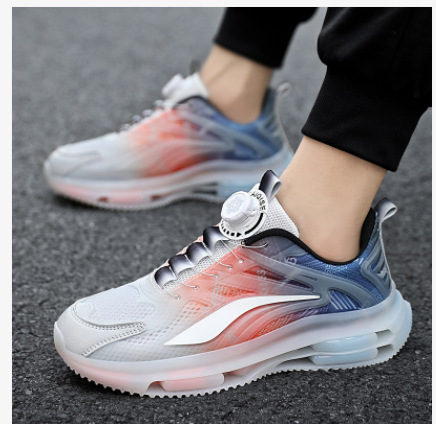 Rotating Buckle Breathable Casual Sneaker Men's Thick Bottom Height Increasing Air Cushion foto 4