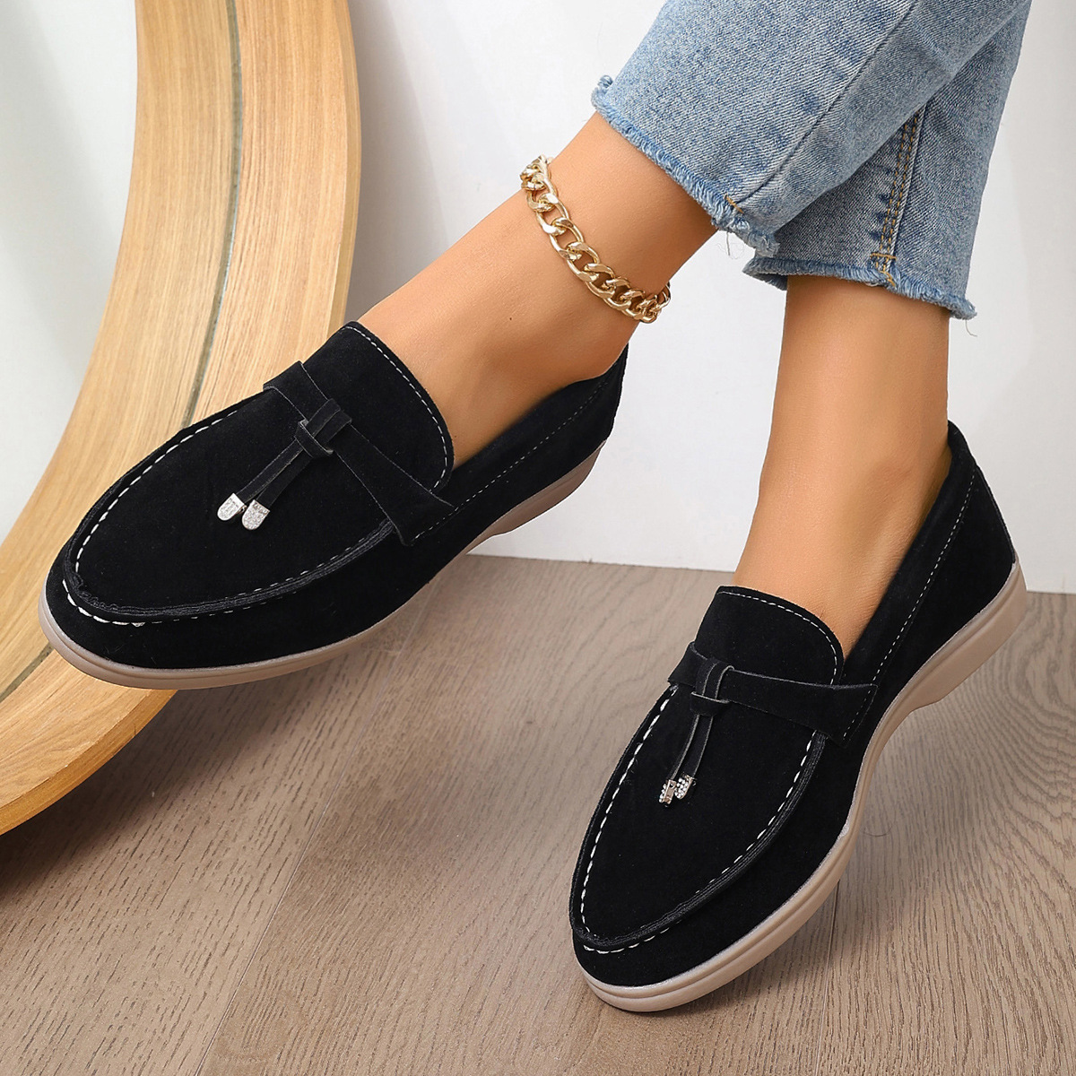 European And American Foreign Trade Slip-on Loafers Gommino