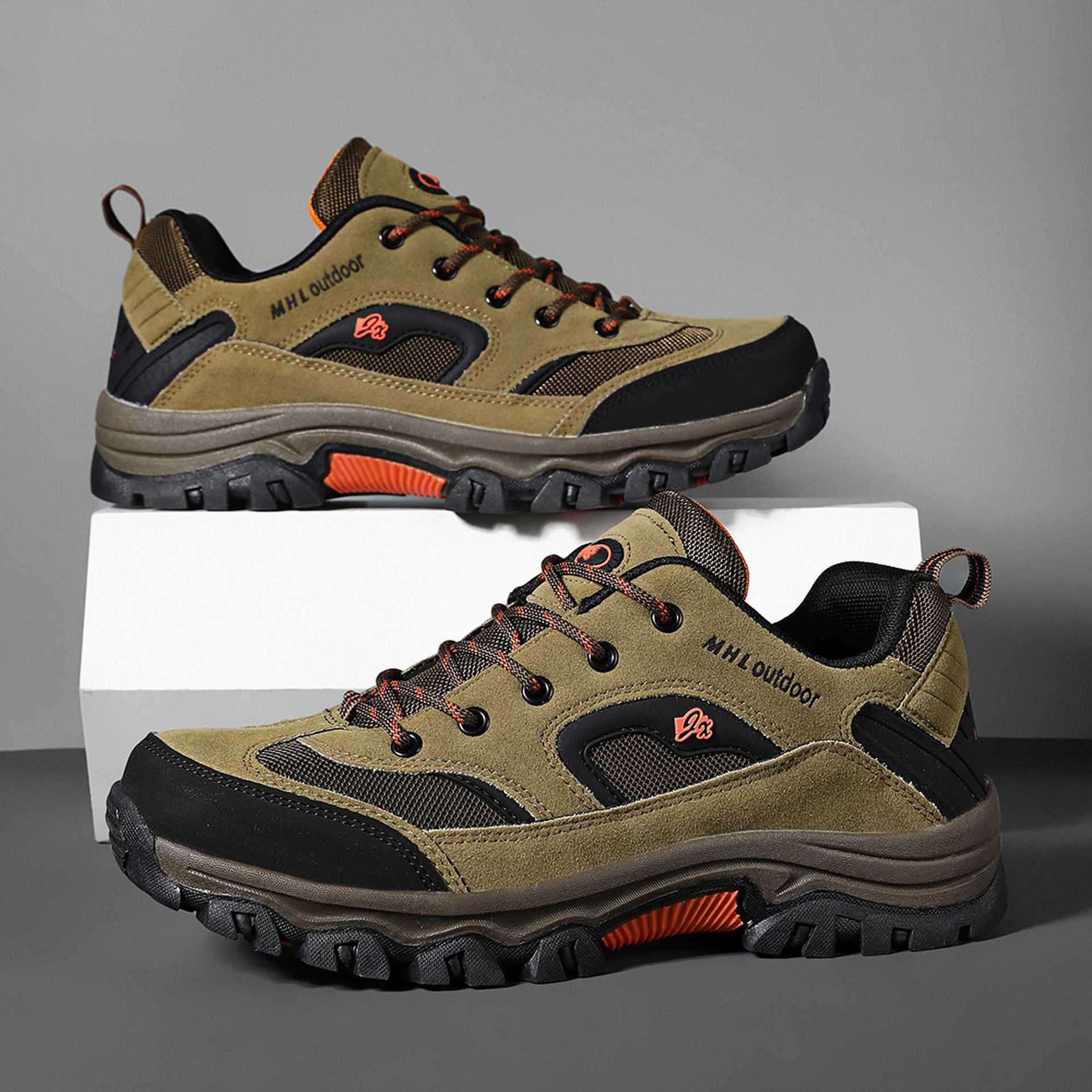 Soft Bottom Large Size Men's Waterproof Non-slip Mountain Climbing Sneakers foto 5