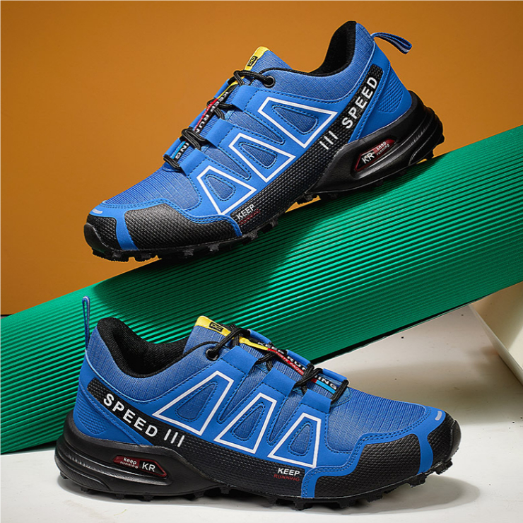 Men's Super Lightweight Breathable Shock Absorption Off-road Trekking Shoes foto 3