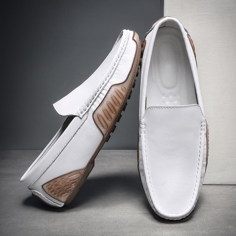 Cowhide Gommino Men's Autumn British Trendy Men foto 4
