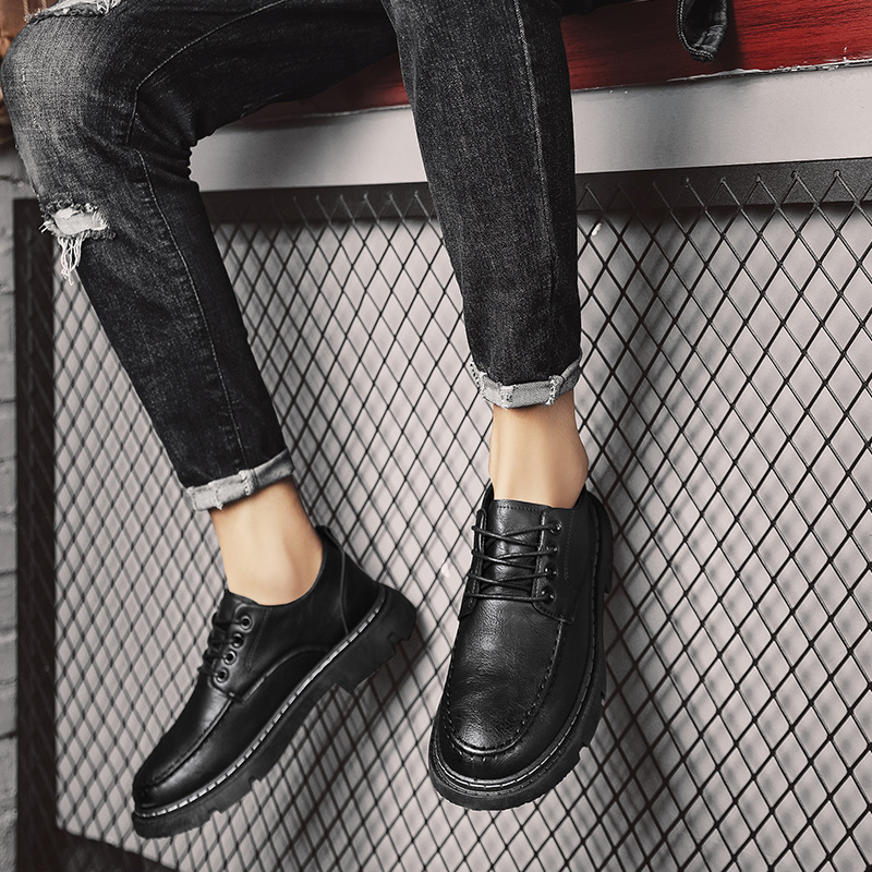 British Casual Low-top Martin Boots Leather Shoes foto 4