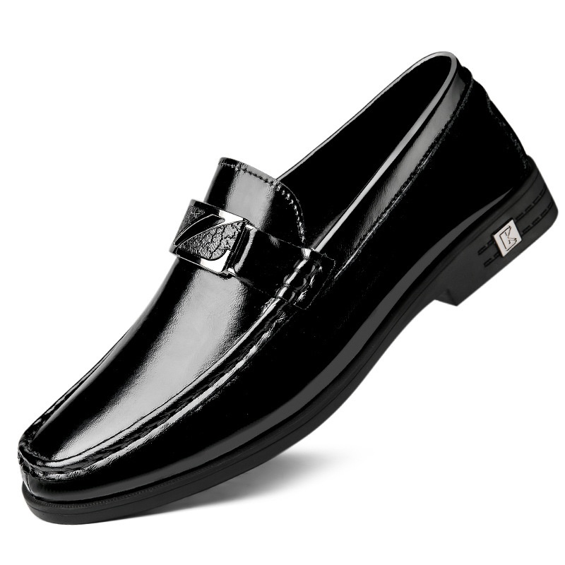 Genuine Bottom Soft Surface Height Increasing Insole Cowhide Business Leather Shoes foto 3