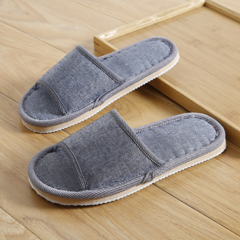 Couples Indoor Floor Slippers Solid Color foto 2