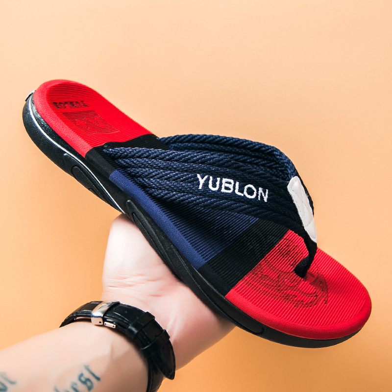 EVA Non-slip Deodorant Beach Men's Flip-flops foto 4