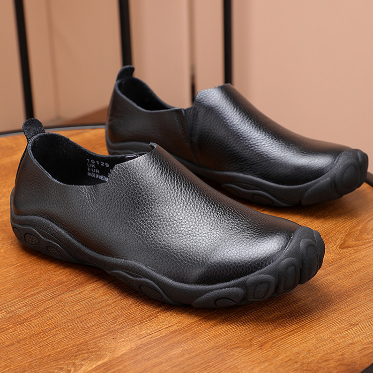 Top Layer Cowhide Men's Casual Leather Shoes foto 4