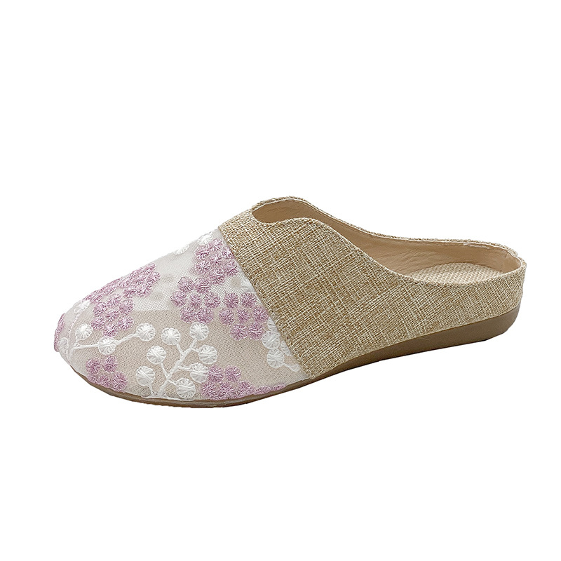 Toe Box For Outdoors Low Heel Flat Slip-on Lofter Hollow Sandals foto 2