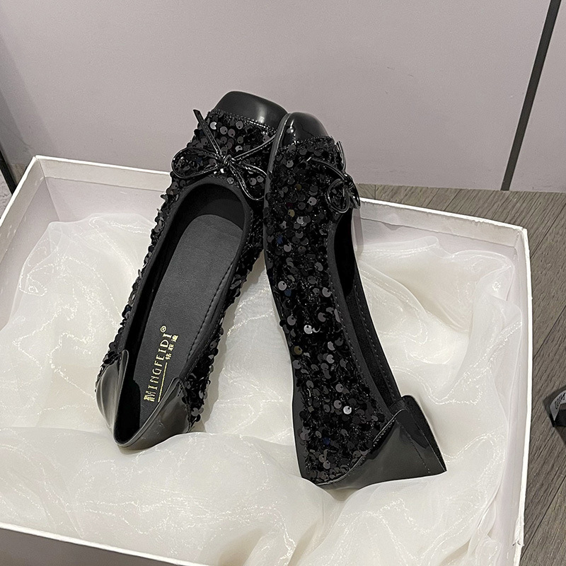 Soft Bottom Height Increasing Insole Breathable Mary Jane Shallow Mouth Pumps foto 4