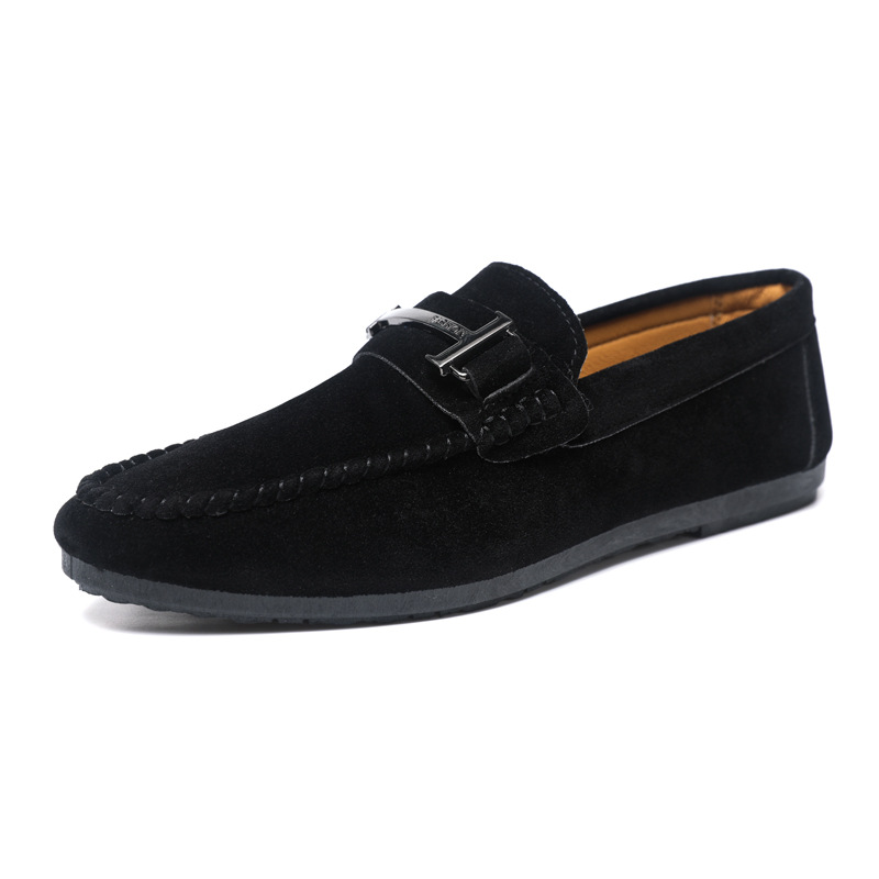 Men's Handmade Soft Sole Casual Low-Cut Round-Toe Slip-On Loafers foto 4