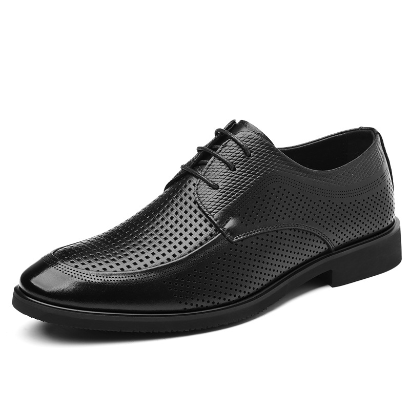 Leather Dress Shoes For Commuting With A Non-slip Round Toe foto 4