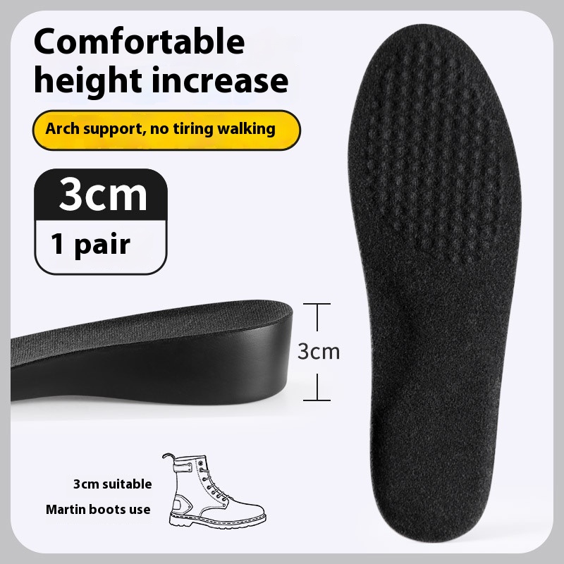 Invisible Height Increasing Insole Men's Not Tired Feet Do Not Collapse Inner Heightening Pad foto 4