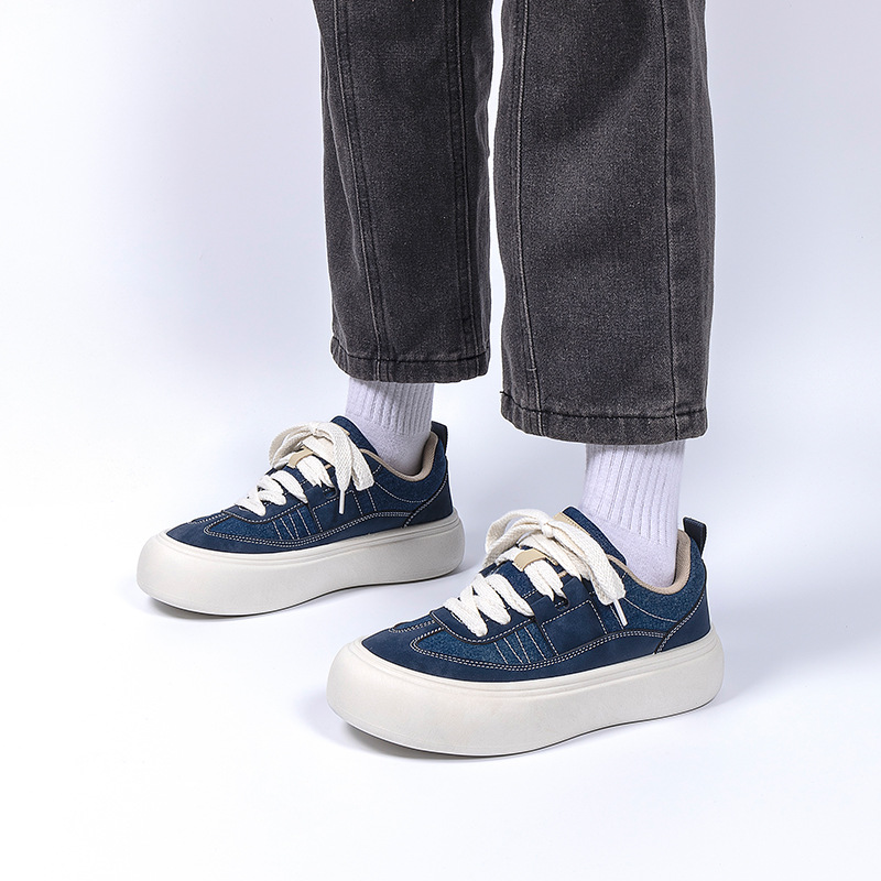 Versatile Raise The Bottom Canvas Shoes For Men foto 2