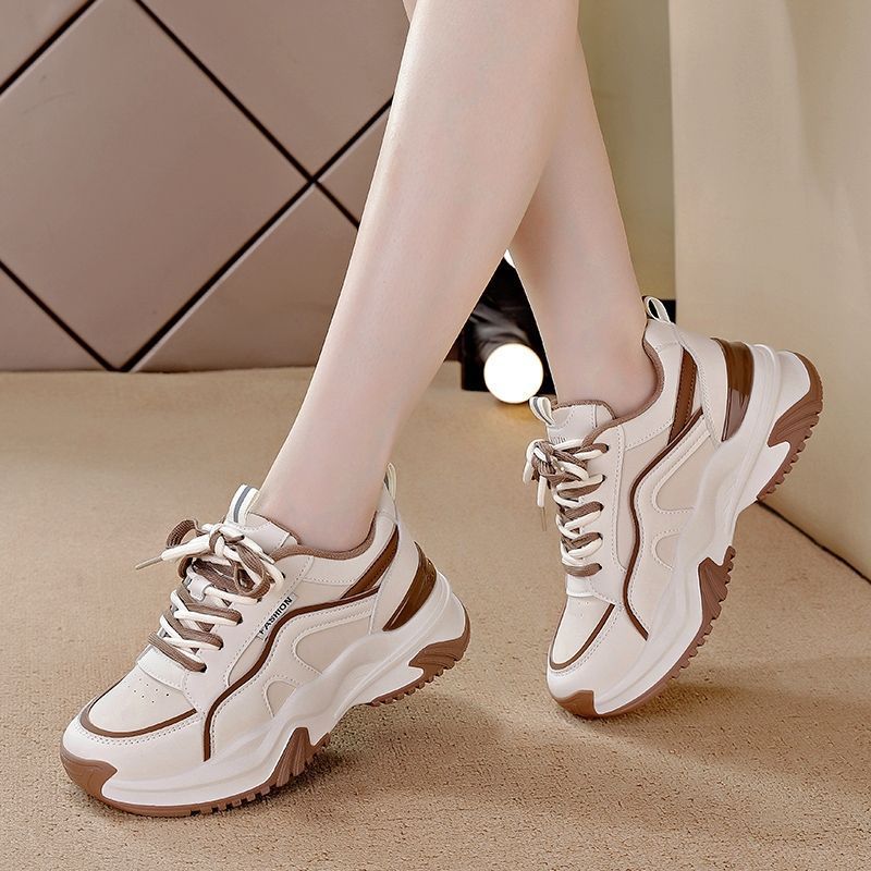 Fashionable Thick-soled Lightweight Women's Athletic Casual Shoes With Soft Soles foto 2