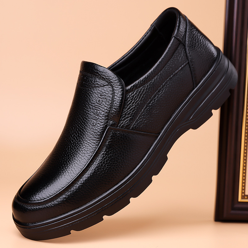 Men's Genuine Leather Lace-up Business Casual Shoes foto 2