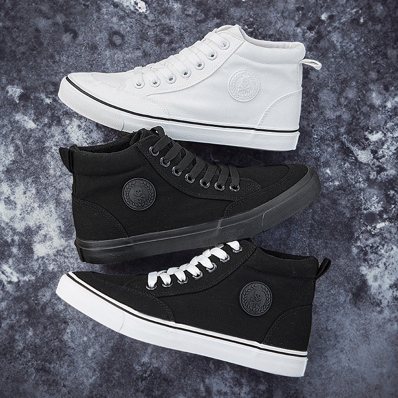 High-top Cloth Shoes Lazy Shoes Lace Up Casual foto 2