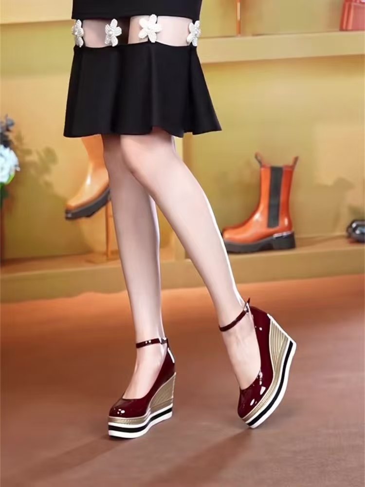 Round-toe Wedge High Heels For Women