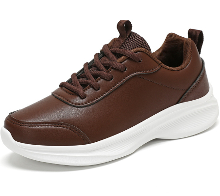 Leather Waterproof Casual Sneaker Girls Flat foto 4