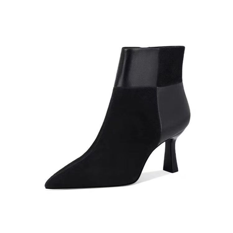 Slimming Brown Stiletto Ankle Boots foto 5