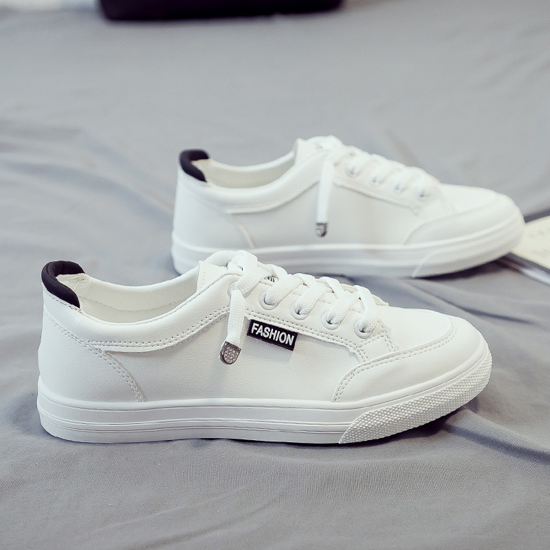Popular White Versatile Internet-famous Skateboard Trendy Breathable White Shoes foto 2