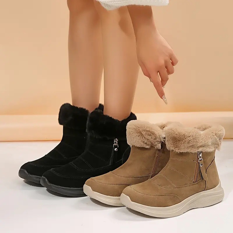 Womens Winter Snow Boots With Cozy Fleece Lining foto 3
