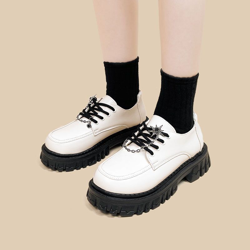 Fashion Personality Women's Jk Preppy Style Loafers foto 3