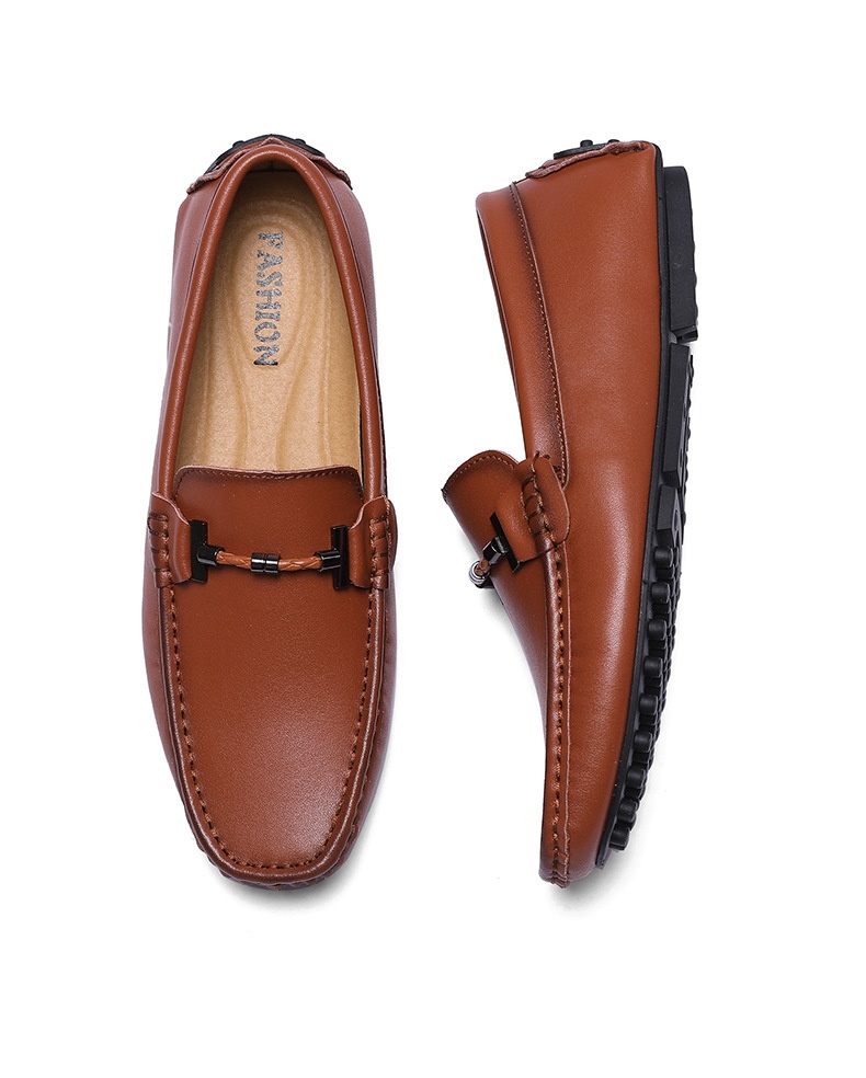 Men's Plus Size British Fashion Casual Leather Shoes foto 5