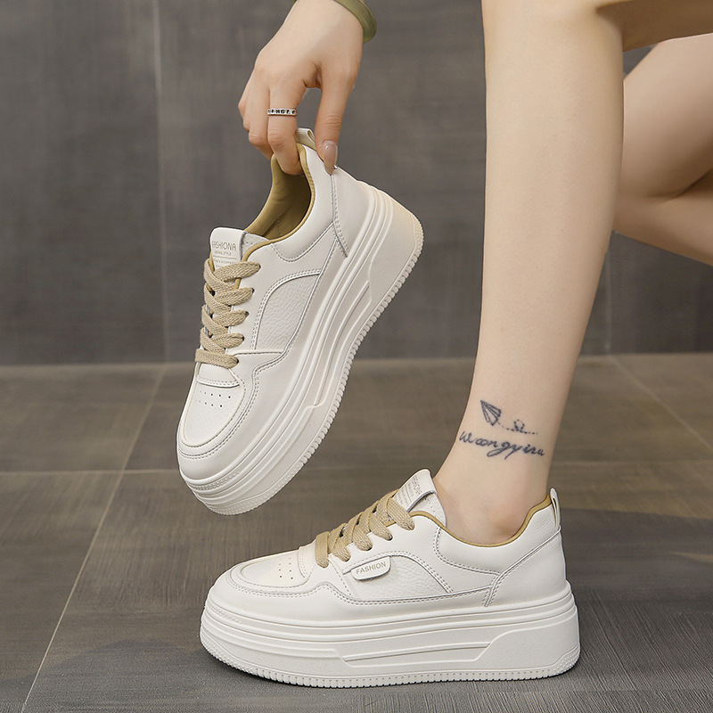 Platform Thick Sole Increased By Casual Sports Skate Shoes foto 2