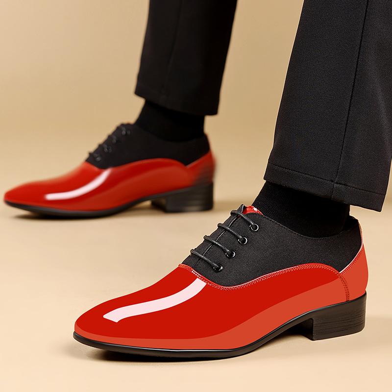 Shiny Surface Soft Sole Shoes Male foto 4