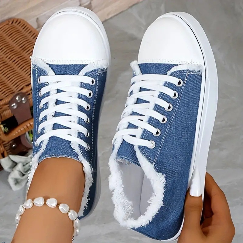 Lightweight Canvas Shoes For Women In Larger Sizes foto 5