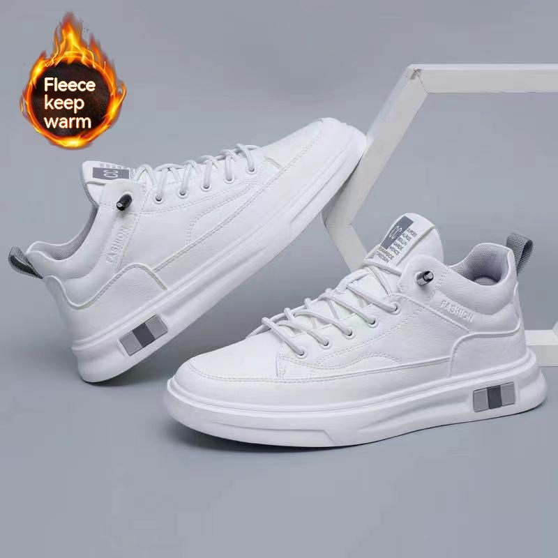 Men's Versatile Sports Fleece-lined Thickened Men's Shoes All-match Casual Sneakers foto 2