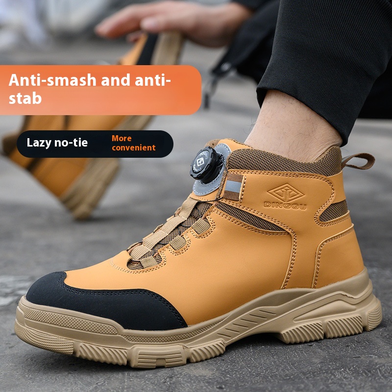 High Top Safety Shoes For Men All Seasons Anti-smash And Anti-puncture foto 4