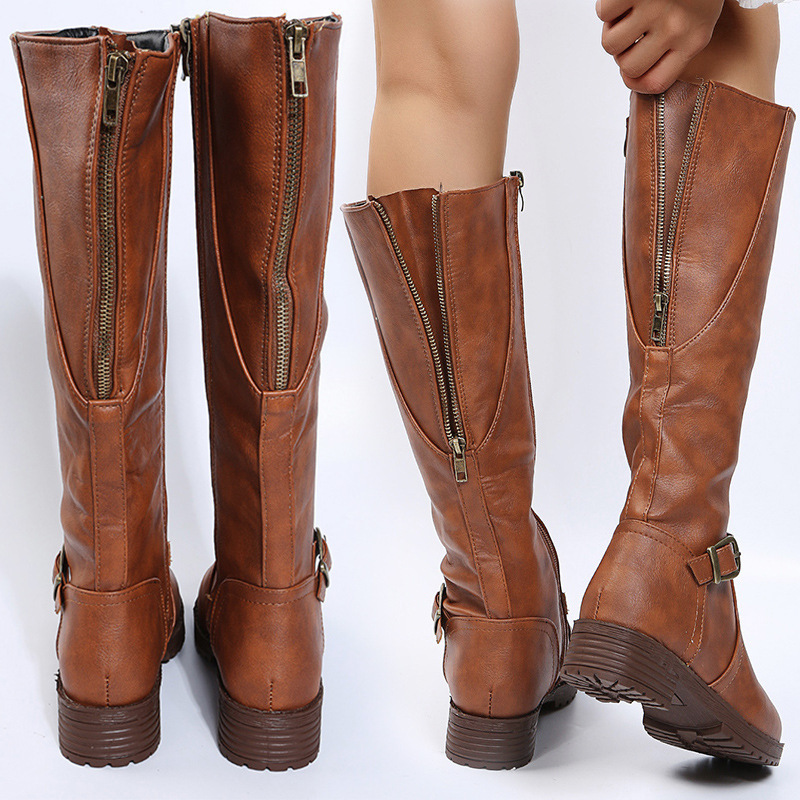 European And American Style Knight Boots Women's High Boots foto 5