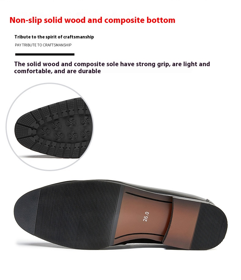Men's Leather Summer British Style Simple Business Leather Shoes foto 3
