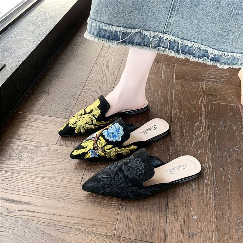Baotou Embroidered Slippers Women's Summer National Style Fashion foto 2