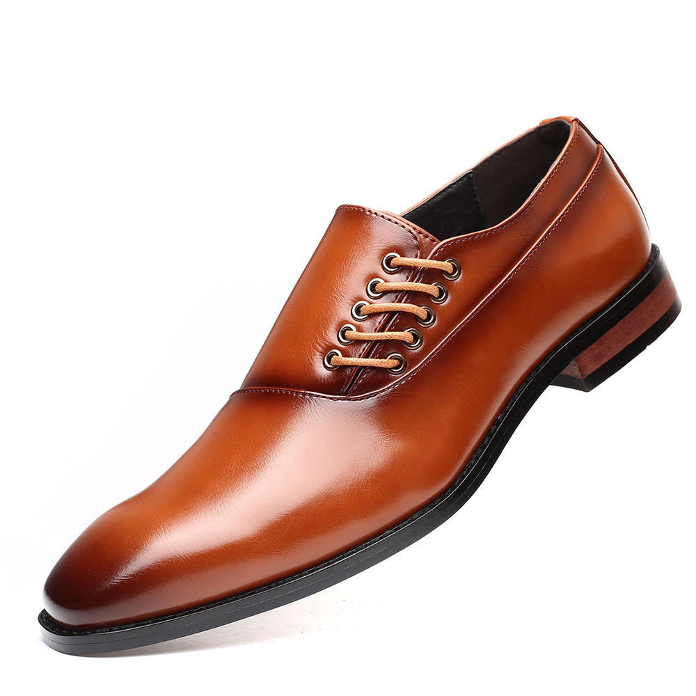 Japanese Square Toe Large Size Men's Shoes foto 2