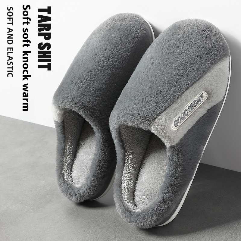 Men's Non-slip Warm Indoor Cotton Slippers Cotton Slippers foto 4
