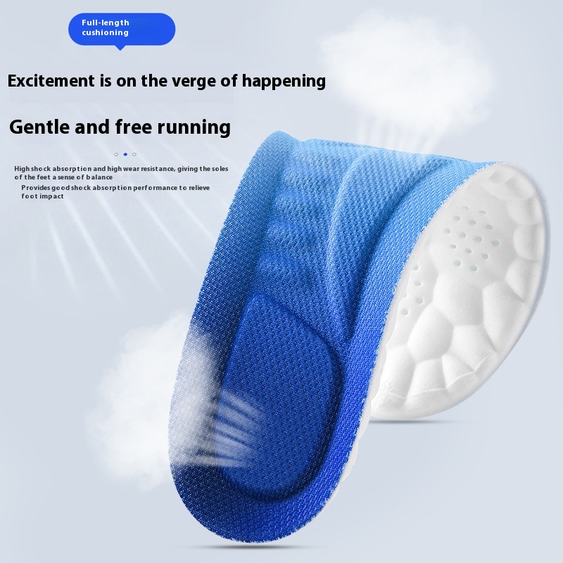 Plastic Mobile Phone Cloud Technology 4D Sports Shock-absorbing Insole foto 5