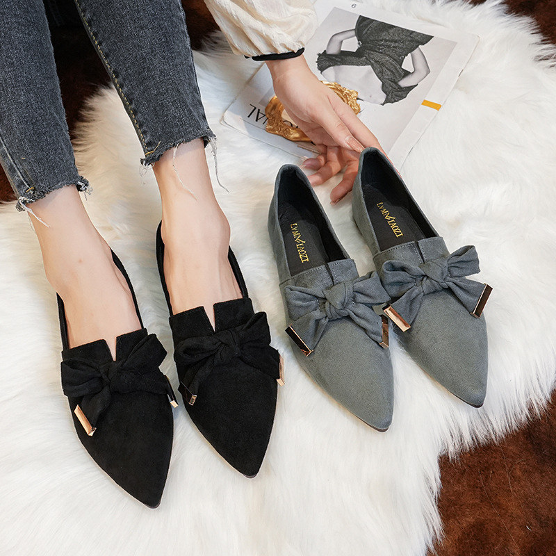 Flat Shoes Deep Mouth Soft Surface Slip-on foto 5