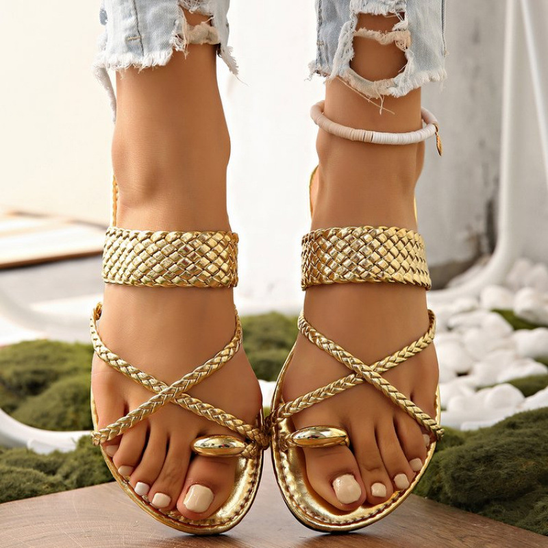 Fashionable Flat-soled Beach Sandals For Women foto 4